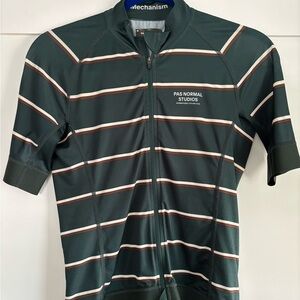 Pas Normal Studios Men's Dark Green Striped Jersey